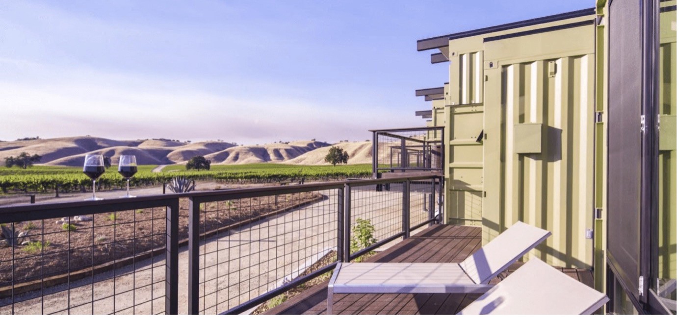 EXPERIENCE LUXURY IN A RECYCLED SHIPPING CONTAINER